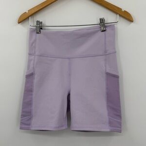 Fabletics On-The-Go PowerHold® High-Waisted 6" Short | Hazy Iris | Medium